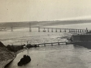Orleans Island Bridge foto d'epoca fiume San Lorenzo 1938 Quebec City - Foto 1 di 4