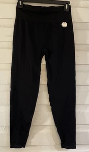 Victoria's Secret PINK Active Leggings hohe Taille volle Länge Größe M schwarz neu mit Etikett - Bild 1 von 6