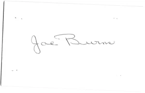 Joe Burns -Autograph- 1940s BOST BR, PHIL - Picture 1 of 1