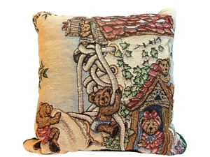 Escena de Invierno Boyds Bears Cuanto Más Feliz Vieja Dama en Zapato Almohada Decorativa - Imagen 1 de 4