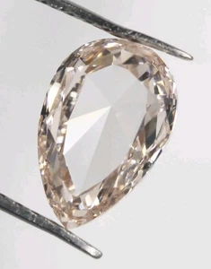 1.36 CT Lab Grown Diamond VVS-Clarity Pear Light Brown Loose Diamond For Ring - Picture 1 of 14