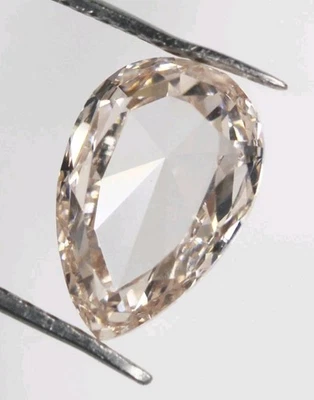 1.36 CT Lab Grown Diamond VVS-Clarity Pear Light Brown Loose diamond For Ring - Image 1 of 4