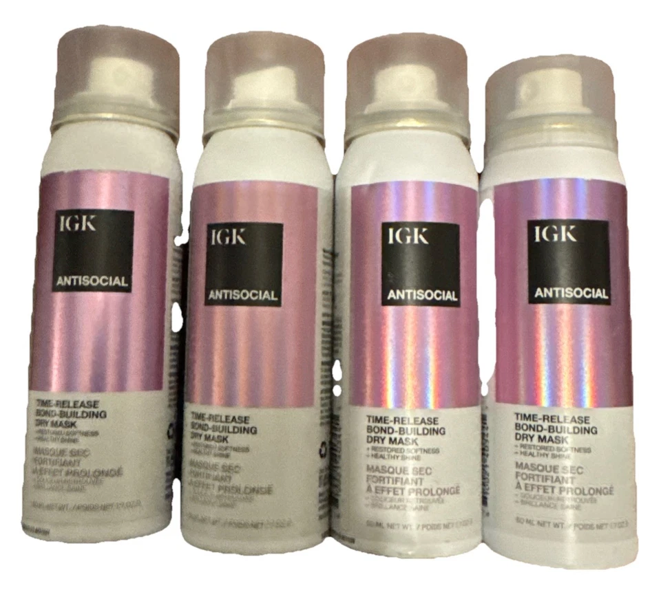 Máscara seca antisocial de liberación prolongada IGK, spray de viaje de 1,7 oz Foto 1 de 1