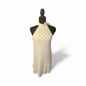 🔥 99 $ CeCe Damen Neckholder Minikleid mit schwarz-weißen Tupfen Gr. S 🔥 - Bild 1 von 5