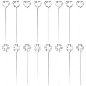60 Pezzi Supporti Per Note In Metallo Clip Porta Foto Clip Per Numero Tavolo - Foto 1 di 12