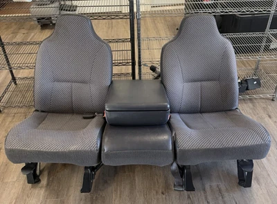 1998-2002 Dodge Ram 1500 2500 Seats Manual Gray Cloth 1998 1999 2000 2001 2002 - Imagem 1 de 4