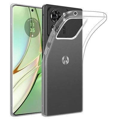 Coque pour Motorola Edge 40 5G - housse etui silicone gel fine + verre trempe -  - Photo 1/4
