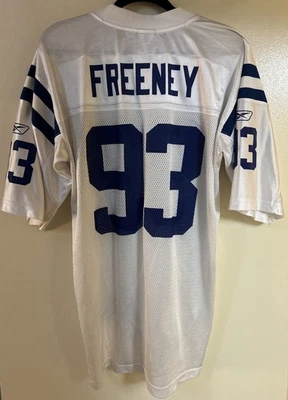 Camiseta de colección REEBOK NFL DWIGHT FREENEY Indianapolis Colts L/grande blanca/hogar Foto 1 de 4