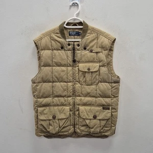 Ralph Lauren Polo Vintage Quilted Utility Fishing Cargo Core Gilet Vest Medium - Picture 1 of 8