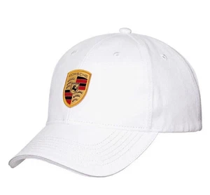 GORRA DE BÉISBOL PORSCHE CLÁSICA SELECCIÓN DEL CONDUCTOR COLOR ESCUDO BLANCO SOMBRERO NUEVO SOMBRERO - Imagen 1 de 4
