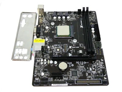 ASrock AM1B-M  socket AM1 with Athlon 5150 1.6 GHz CPU  + IO Shield - Image 1 of 4