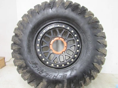 18 POLARIS RZR XP 4 TURBO 1000 KMC WHEEL 14 x 7 BEADLOCK 32 BRAVEN TIRE 2#8607 - Image 1 of 4