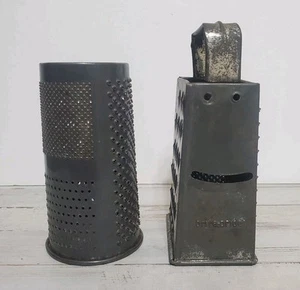 Vintage Käsereiben 2 Stück Metallreibe: Brite-Pride & Markenlos - Bild 1 von 11