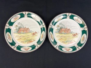 2 platos de cena Keltcraft Pursuit de Noritake de 10,5" Irlanda 9170 escena de caza - Imagen 1 de 20