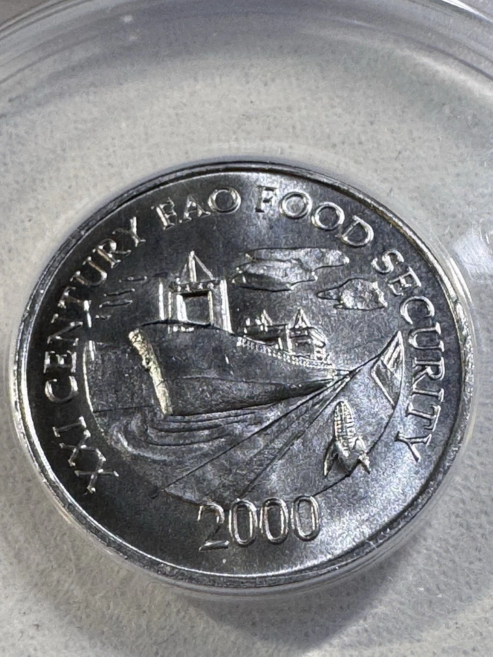 2000 Panama 1 Centesimo Graded MS 67 by ANACS FAO - Image 1 of 4
