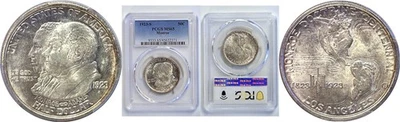 1923-S Monroe Commemorative Half Dollar  -  PCGS MS-65 - Image 1 of 3