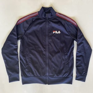 Fila Sport Track Jacket Mens Size XS Navy Blue Zip Up Gym Casual - Picture 1 of 10