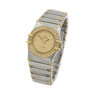 Ladies Omega Constellation Two-Tone Watch Ref.895.1080.1 Diamond Bezel W163957-1 - Picture 1 of 7