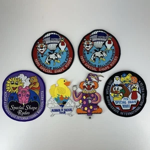6 Stück Ballon Aufnäher Albuquerque 90er AIBF Sonderform Gummi Duckie Tour - Bild 1 von 12