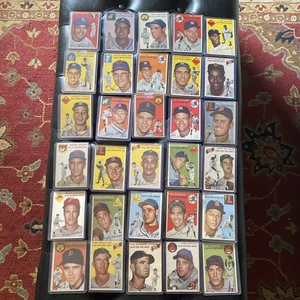 30 1954 Topps Rizzuto, Martin, Snider, Hodges, Wilhelm, Ashburn, Jensen More - Picture 1 of 8