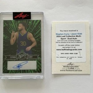 2024 Leaf Collective Multi-Sport Dual Autographs Stephen Curry /Jason Kidd - Picture 1 of 4