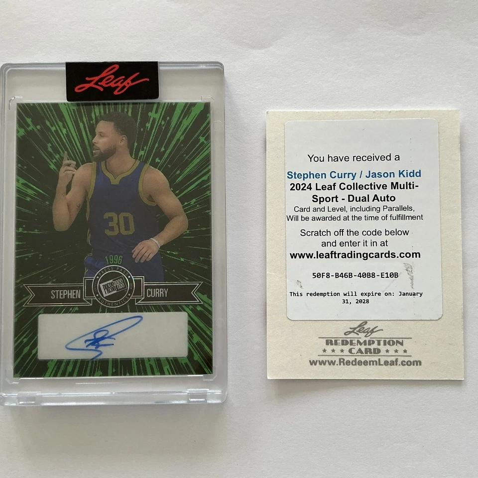 2024 Leaf Collective Multi-Sport Dual Autographs Stephen Curry /Jason Kidd - Image 1 of 4