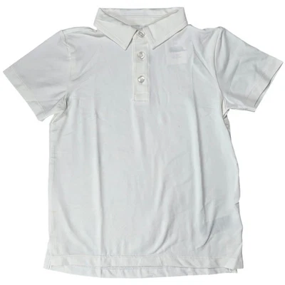 Crewcuts Niños Manga Corta Rendimiento Polo Blanco BW806 XS 4-5 NUEVO CON ETIQUETAS Foto 1 de 4