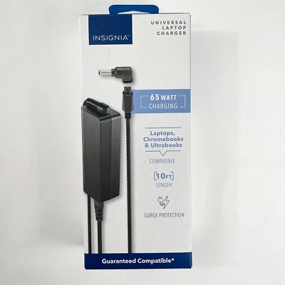 Insignia - 65W Charger for Select Laptops and Ultrabooks - Image 1 of 3