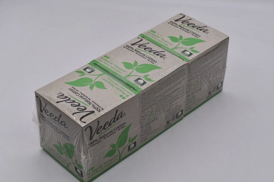 48-Count Veeda All-Cotton Tampons: Your Ultimate Comfort Companion; 16 EACH BOX - Image 1 of 1