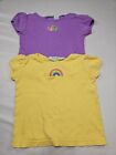 Circo Lot of 2 Purple w/Snail and Yellow w/Rainbow Toddler Shirts Size 3T