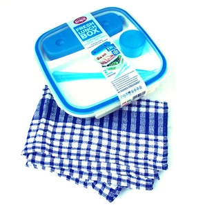 idea regalo Natale confezione Set 1 Box termico Snip + 1 Tovaglia cotone PicNic - Imagen 1 de 3
