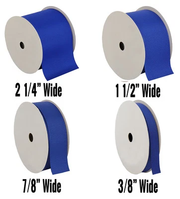 Cinta de grosgrain 3/8",7/8",1 1/2",2 1/4" ancho 10 yardas rollos 25 colores Foto 1 de 4