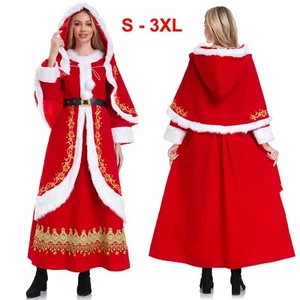 Christmas Santa Claus Adult Costume Fancy Dress Party Suit Cosplay Outfit Xmas - Picture 1 of 7