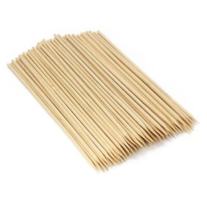 4mm Diameter - Sharp Point - Bamboo Kebab Skewers Wholesale BambooMN - Picture 1 of 8
