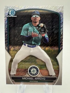 2023 Bowman Chrome Shimmer Refractor Michael Arroyo Rc #BCP-180 - Picture 1 of 2