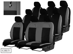 Fundas de asiento de cuero ecológico a medida VAUXHALL VIVARO COMBI MINIBÚS 9 PLAZAS 2001-2014 - Imagen 1 de 11
