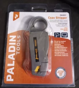 Paladin Tools Coax Stripper PA1257 2- Level .25" Strip - Picture 1 of 4