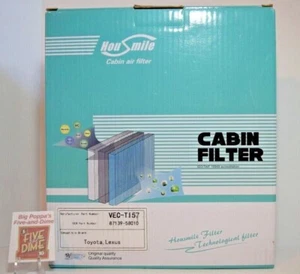 Cabin Air Filter Carbon 18-22 Toyota 19-22 Lexus 87139-580 Vec T157 Camry ES350 - Picture 1 of 5