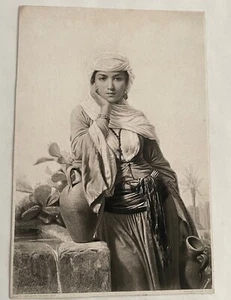 Rebecca at the Well Gravure Lecompte Vernet Photogravure Art Print c1881 Goupil - Picture 1 of 4