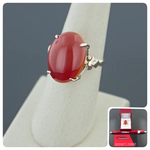 Vintage 14k Rose Gold and Carnelian Ring Size 7 - Picture 1 of 10