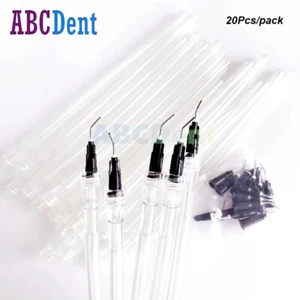 20Pc Disposable Dental Saliva Ejector Aspirator Suction Pre-Bent with Needle Tip - Picture 1 of 6