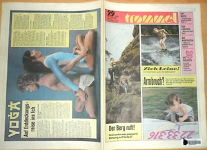 TROMMEL 29 - 1990 Fußball Weltmeister Deutschland -Poster Manfred Krug Yoga - Picture 1 of 1