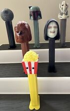 STAR WARS Pez Dispensers and a POPCORN to go with!  Movie Night!! *ALL IN CELLO*