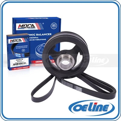 Cinturón serpentino equilibrador armónico para 07-08 Cadillac Escalade GMC Sierra Yukon Foto 1 de 4