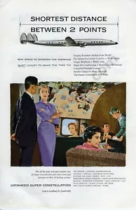 1955 Lockheed Super Constellation STAMPA ANNUNCIO Decorazione da parete idea o regalo unico (1622) - Foto 1 di 1