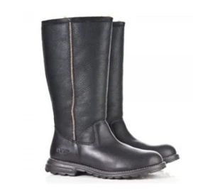 UGG® AUSTRALIA BROOKS TALL LEATHER PULL ON BOOTS UK 7.5 EUR 40 USA 9 RRP £240 - Picture 1 of 24