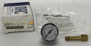MAC Valves N-62016-01 Pressure Gauge 0-160PSI New In Box *WARRANTY* *FAST SHIP* - Picture 1 of 6