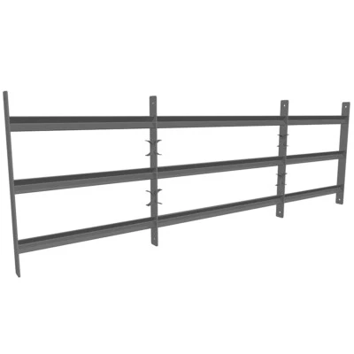 Fenstergitter Balkongeländer Einbruchschut 45x100-190CM Stahl Stabgeländer Stab - Bild 1 von 4