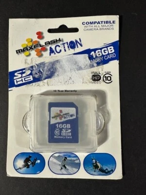 MAXFLASH ACTION CAM MEMORY CARD 16GB CLASS 10, 910001 - Image 1 of 2