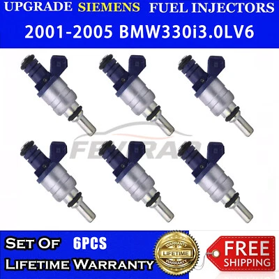 6x Inyector de combustible para BMW 330Ci 330i 330xi E46 2001-2004 530i X3 X5 Z3 Z4 L6 3,0 L Foto 1 de 4